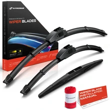 2004-2006 Suzuki Aerio 3pc Beam Windshield Wiper Blades All Season, Quiet, Streak Free A-Premium APWB750