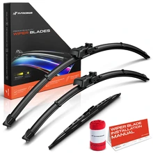 2008-2022 Toyota Sequoia 3pc Beam Windshield Wiper Blades All Season, Quiet, Streak Free A-Premium APWB752