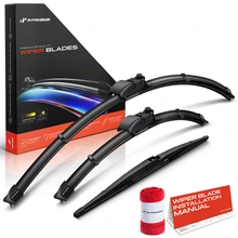 2016-2023 Toyota Prius 3pc Beam Windshield Wiper Blades All Season, Quiet, Streak Free A-Premium APWB766