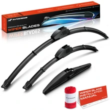 2012-2019 Toyota Prius C 3pc Beam Windshield Wiper Blades All Season, Quiet, Streak Free A-Premium APWB762