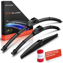 2003-2008 Toyota Matrix 3pc Beam Windshield Wiper Blades All Season, Quiet, Streak Free A-Premium APWB772