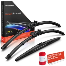 2005-2007 Volvo V70 3pc Beam Windshield Wiper Blades All Season, Quiet, Streak Free A-Premium APWB781