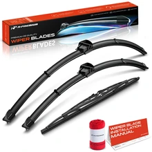 2005 Volvo V50 3pc Beam Windshield Wiper Blades All Season, Quiet, Streak Free A-Premium APWB783