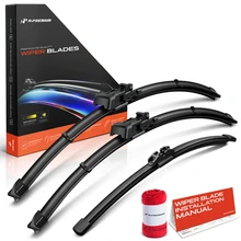 2005-2014 Volvo XC90 3pc Beam Windshield Wiper Blades All Season, Quiet, Streak Free A-Premium APWB776