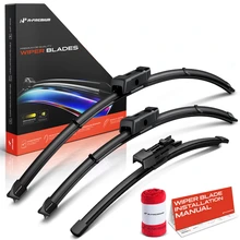 2021-2024 Volkswagen Atlas Cross Sport 3pc Beam Windshield Wiper Blades All Season, Quiet, Streak Free A-Premium APWB791