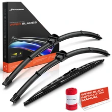 2003-2005 Volkswagen Passat 3pc Beam Windshield Wiper Blades All Season, Quiet, Streak Free A-Premium APWB797