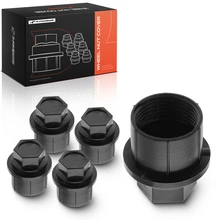 5 Pcs Black Lug Nut Covers Wheel Nut Caps for 1990-1991 GMC K1500