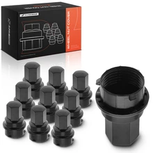 10 Pcs Black Wheel Nut Covers for 1998-2004 Oldsmobile Silhouette