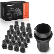 20 Pcs Black Wheel Nut Covers for 1998-2004 Oldsmobile Silhouette