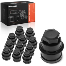 12 Pcs Black Wheel Nut Covers for 2008-2013 GMC Yukon XL 2500