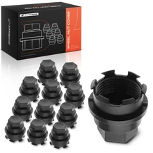 12 Pcs Black Lug Nut Covers for 2000-2007 GMC Yukon