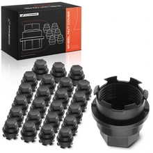 24 Pcs Black Wheel Nut Cover for 2000-2015 Chevrolet Tahoe
