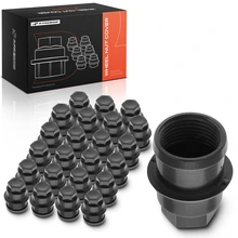 24 Pcs Black Wheel Nut Covers for 2000-2006 GMC Yukon XL 2500