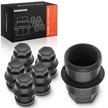 6 Pcs Black Wheel Nut Covers for 2000-2006 GMC Yukon XL 2500