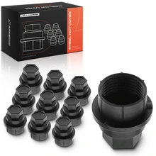10 Pcs Black Wheel Nut Covers for 1991-2002 Chevrolet S10