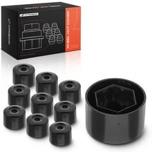 10 Pcs Black Wheel Nut Covers for 1998-2010 Volkswagen Beetle