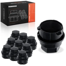 10 Pcs Black Wheel Nut Covers for 2011-2017 Chevrolet Caprice