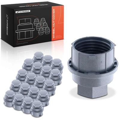 20 Pcs Silver Lug Nut Cover Wheel Nut Caps