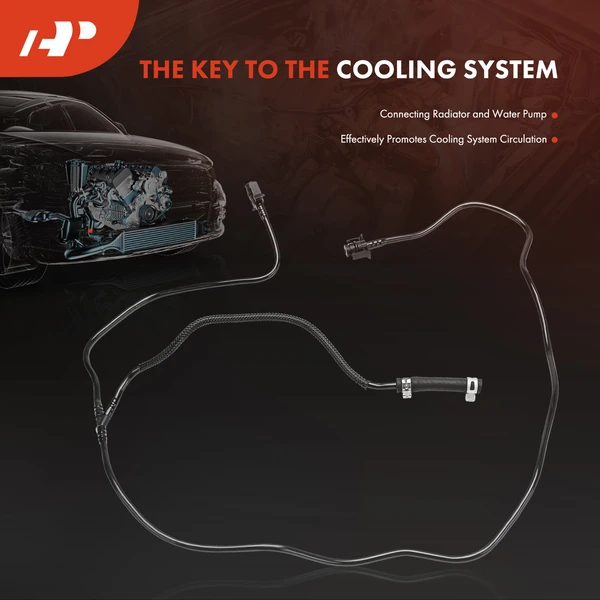 Upper Engine Coolant Pipe Overflow Hose withClamps for Ford Focus 2012-2018 2.0L