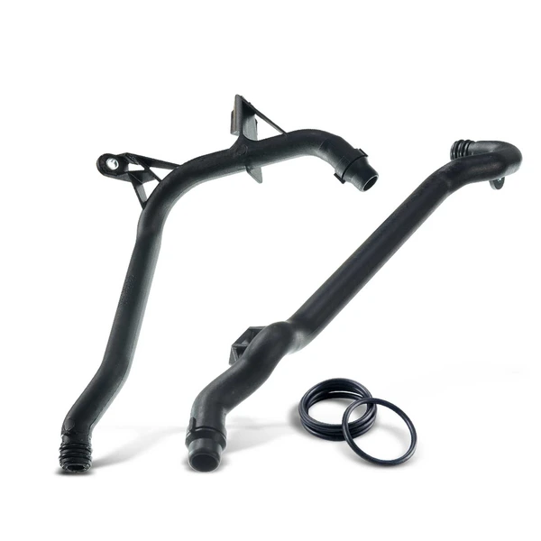 2 Pcs Engine Heater Inlet & Water Coolant Pipe for 1999-2000 BMW 328i