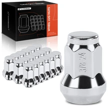 16 Pcs Front & Rear Chrome 3/8-24 Wheel Lug Nut for 1996-2013 Polaris Sportsman 500