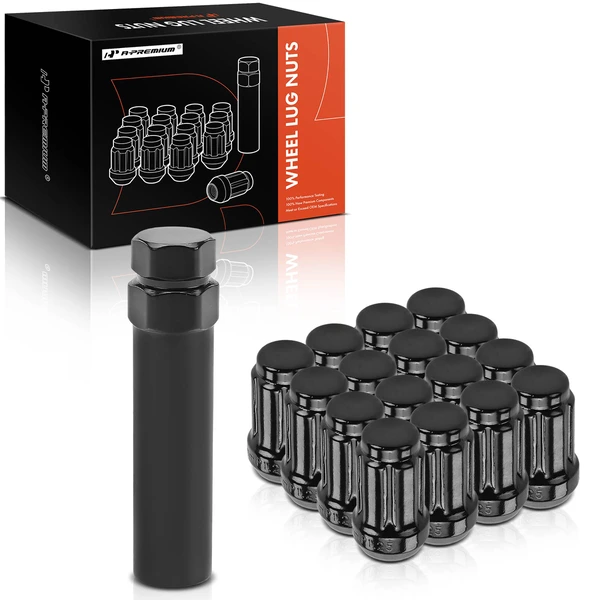 17 Pcs Front & Rear Black M12x1.25 Wheel Lug Nut for 2016-2023 Yamaha YXZ1000R