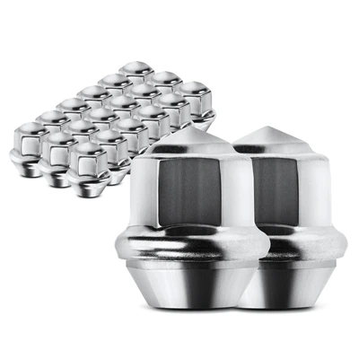 20 Pcs Front & Rear M12-1.5 Wheel Lug Nut