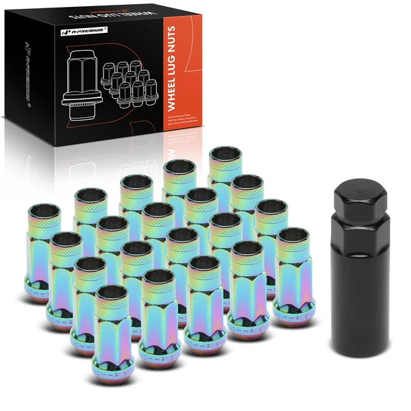 21 Pcs M12-1.5 Front & Rear Wheel Lug Nut for Toyota Camry 1983-2020 Civic Accord