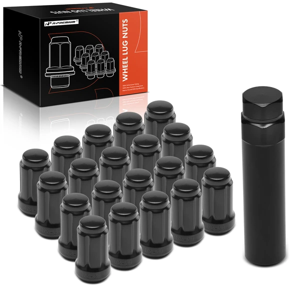 21 Pcs 1/2 in-20 Front & Rear Wheel Lug Nut for 1966 1968-1970 1973-1974 1977-1978 Dodge Charger