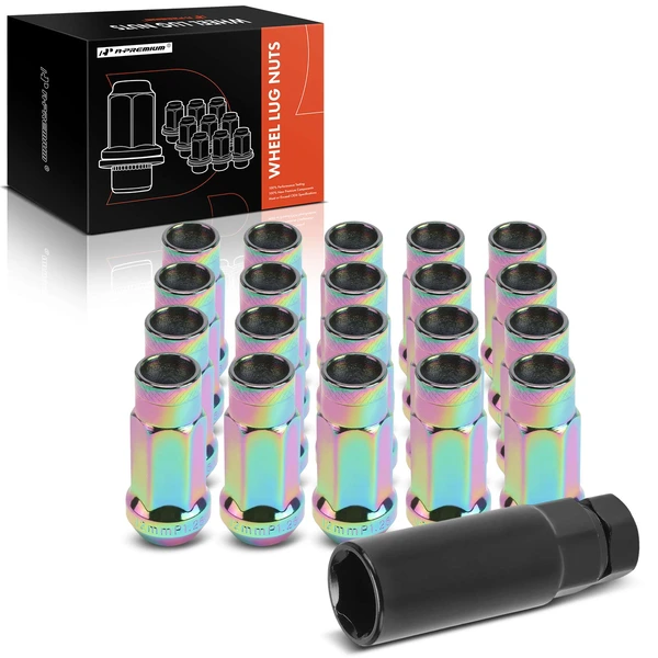 21 Pcs M12-1.25 Front & Rear Wheel Lug Nut for 2003-2012 INFINITI FX35