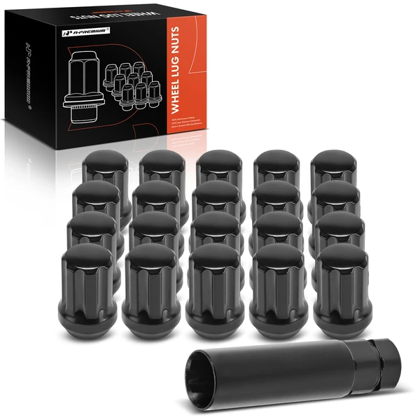 21 Pcs M14-1.5 Front & Rear Wheel Lug Nut for Acura MDX Cadillac Chevrolet Camaro Ford