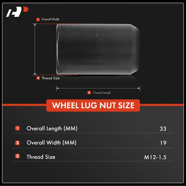 21 Pcs M12-1.5 Front & Rear Wheel Lug Nut for Honda CR-V Civic Odyssey Acura MDX RDX