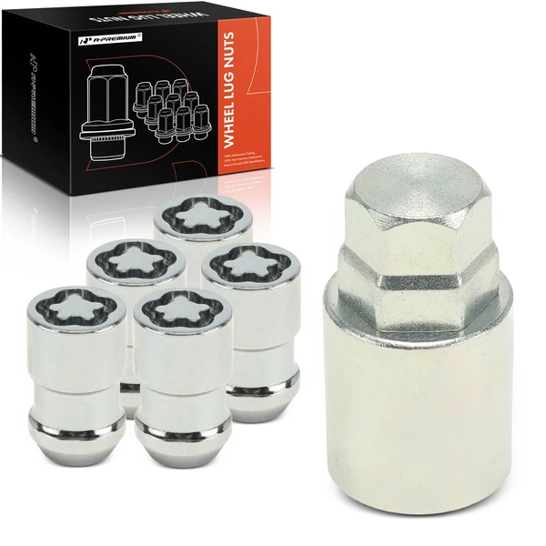 6 Pcs 1/2 inch-20 Front & Rear Wheel Lug Nut for 1966-1993 Ford Bronco