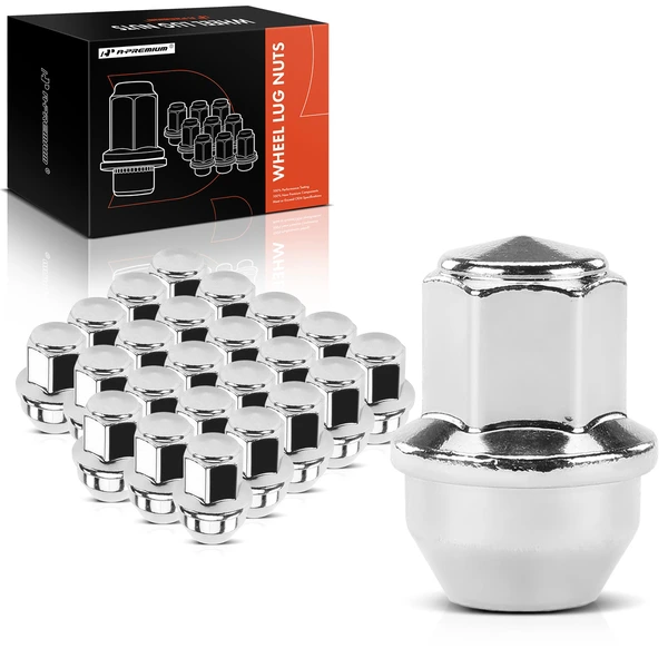 24 Pcs Front & Rear M14-1.5 Wheel Lug Nut for Ford F-150 Transit Lincoln Navigator