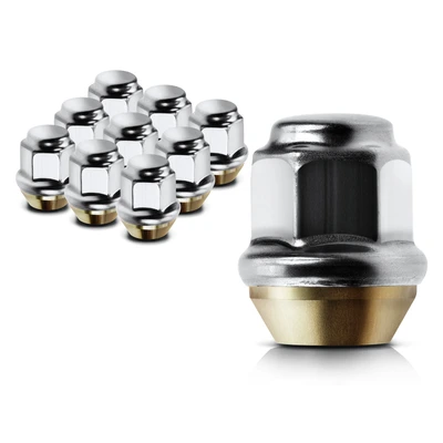 10 Pcs Front or Rear M12-1.5 Wheel Lug Nut