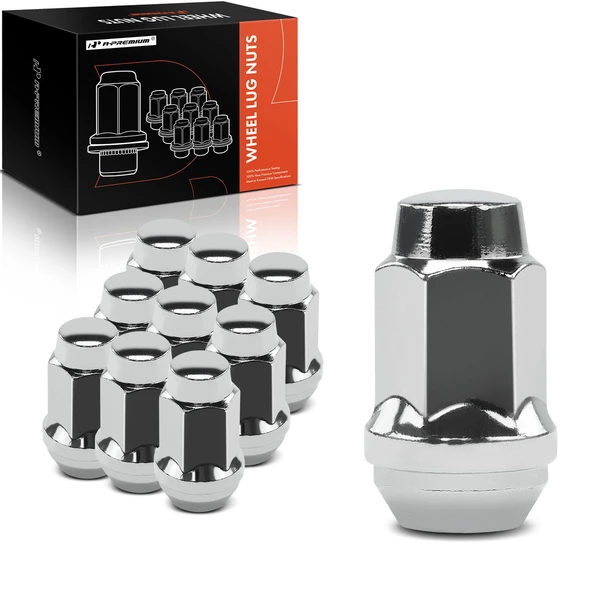 10 Pcs Front or Rear Wheel Lug Nut for 1974-1976 Dodge Coronet