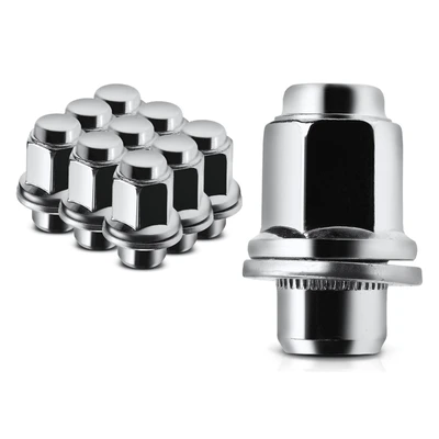 10 Pcs Front or Rear M12-1.5 Wheel Lug Nut