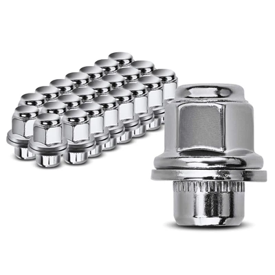24 Pcs Front & Rear M12-1.5 Wheel Lug Nut