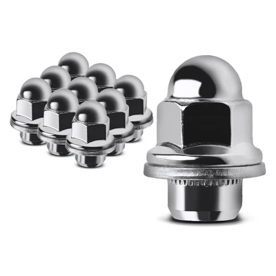 10 Pcs Front or Rear M12-1.5 Wheel Lug Nut