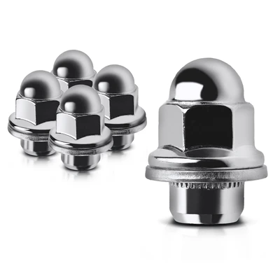 5 Pcs Front or Rear M12-1.5 Wheel Lug Nut