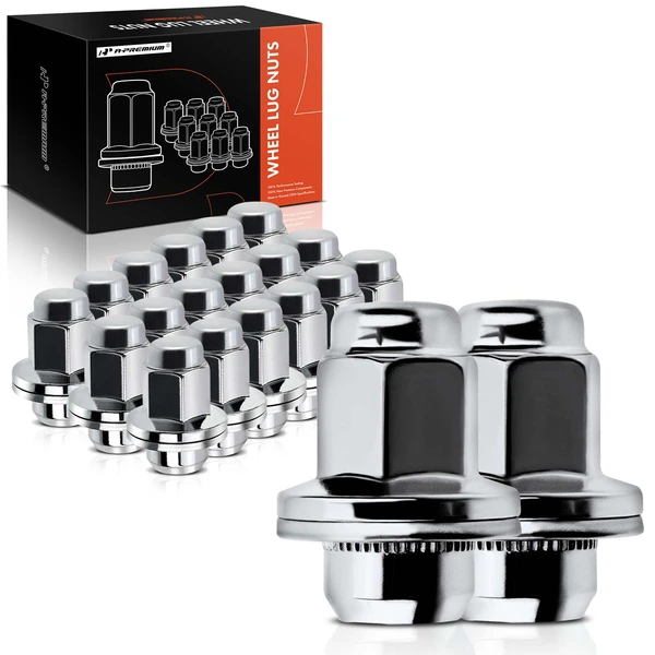 20 Pcs Front & Rear M14-1.5 Wheel Lug Nut for 2007-2021 Toyota Tundra