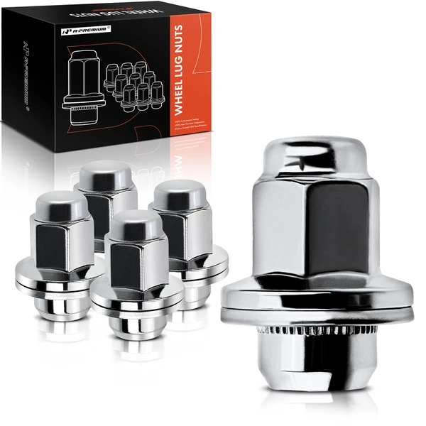 5 Pcs Front or Rear M14-1.5 Wheel Lug Nut for Toyota Land Cruiser Sequoia 1998-2021