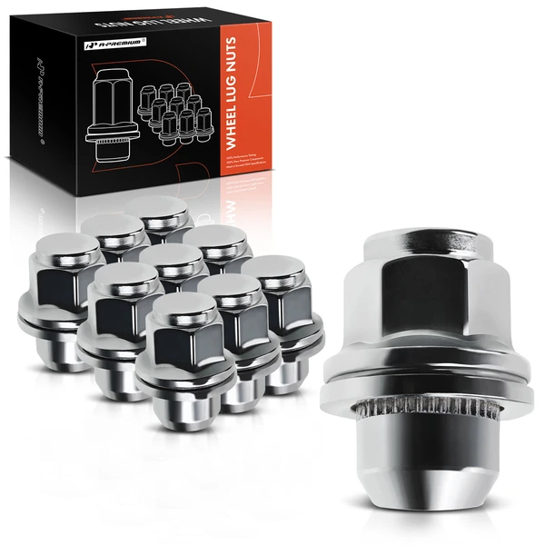 10 Pcs Front or Rear M12-1.25 Wheel Lug Nut for 2009-2015 Nissan 370Z