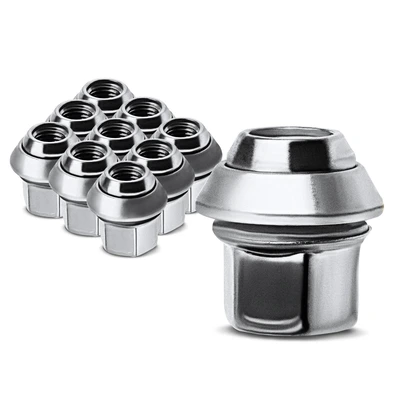 10 Pcs Front or Rear M12-1.5 Wheel Lug Nut
