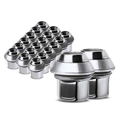 20 Pcs Front & Rear M12-1.5 Wheel Lug Nut