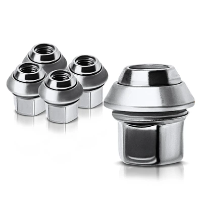 5 Pcs Front or Rear M12-1.5 Wheel Lug Nut