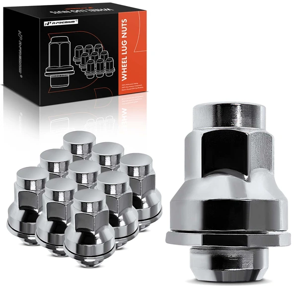 10 Pcs Front or Rear M12-1.5 Wheel Lug Nut for Jaguar F-Type 14-21 XJ 10-17 XE XFR