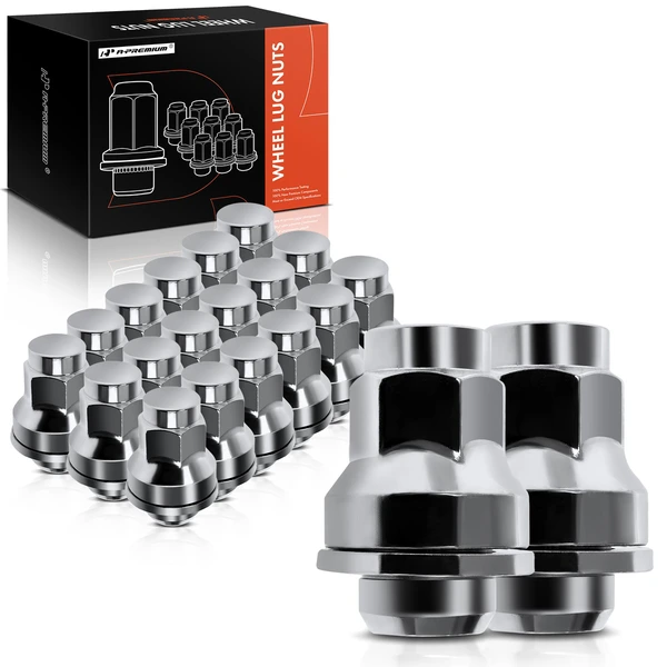 20 Pcs Front & Rear M12-1.5 Wheel Lug Nut for Jaguar F-Type 14-21 XJ 10-17 XE XFR