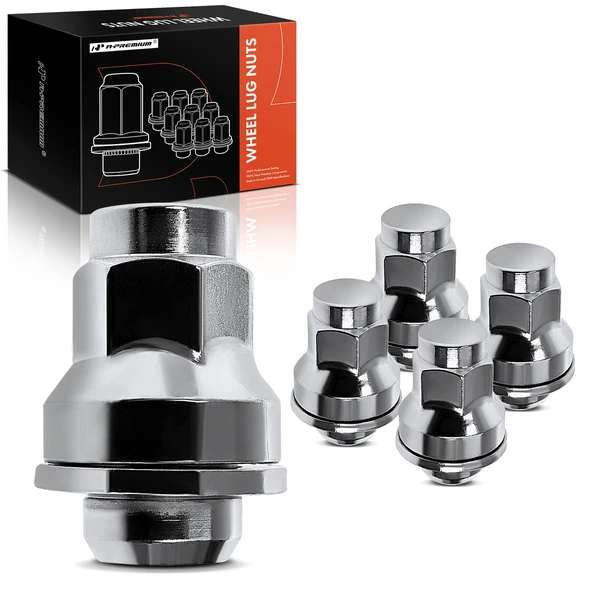 5 Pcs Front or Rear M12-1.5 Wheel Lug Nut for Jaguar F-Type 14-21 XJ 10-17 XF XJR