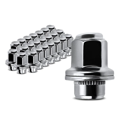 24 Pcs Front & Rear M14-1.5 Wheel Lug Nut